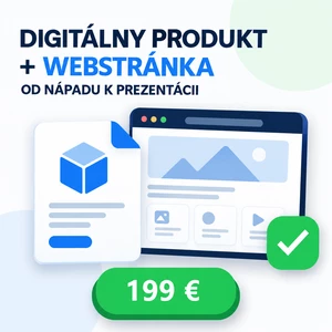Vytvorím digitálny produkt a predajnú webstránku