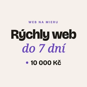 Vytvorím rýchly web na mieru pre vašu firmu