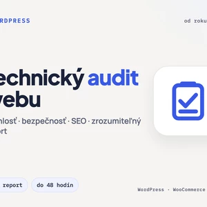 Technický audit WordPress webu rýchlosť bezpečnosť SEO report do 48 hodín