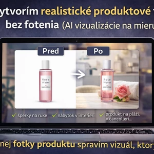 Vytvorím realistické produktové fotky bez fotenia