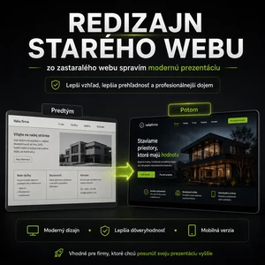 Prerobím váš starý web na moderný dizajn