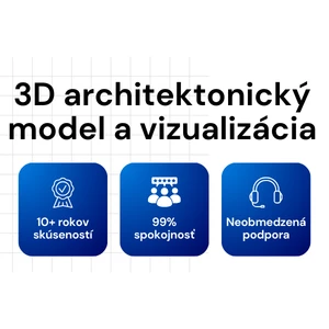 Tvorba 3D modelov a realistických renderov architektonických projektov