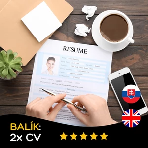 Ja spravím originálne CV v ANJ aj SJ