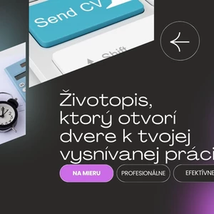 Vytvorím Vám profesionálny životopis aj motivačný list