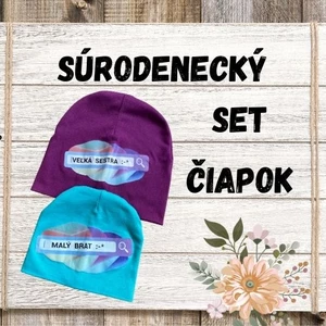 Súrodenecký set čiapok