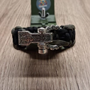 Ručne robený paracord náramok s vikingskou sponou