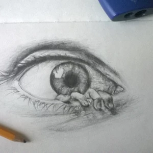 kresba detailu na přání