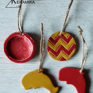 Keramická sada ozdob 4ks - sada13