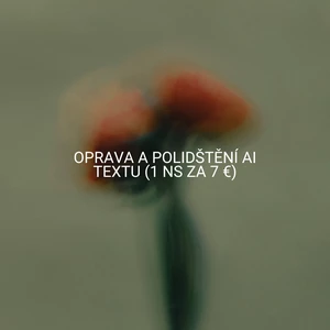 Opravim a polidstim text z umele inteligence 
