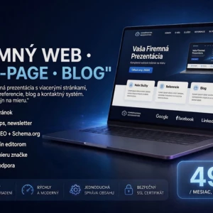 Kompletný FIREMNÝ WEB s blogom pre silnú online prezentáciu BIZNIS
