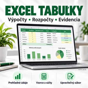 Ja spravím prehľadnú Excel tabuľku s výpočtami a evidenciou