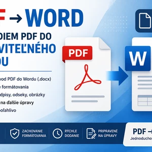 Prevediem PDF do upraviteľného Wordu