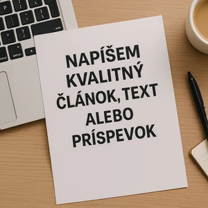 Napíšem kvalitný článok text alebo príspevok