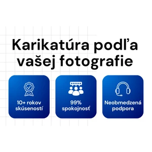 Vytvorím vtipnú karikatúru - personalizovaný portrét