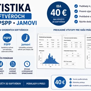 Ja spravím štatistiku vo sofvéroch používam JASP PSPP Jamovi