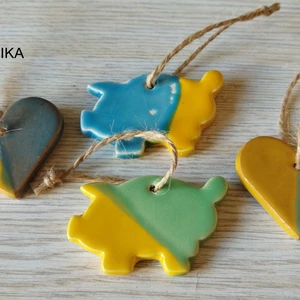 Keramická sada ozdob 4ks - sada9