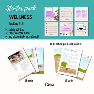 Grafické canva šablóny Wellness Starter pack
