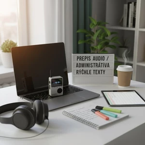 Prepis audia do 20 min nahrávky alebo 3 normostrany textu