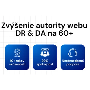 Zvýšim Ahrefs DR a Moz DA až na 60+ kvalitnými SEO backlinkmi 