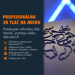 Profesionálna 3D tlač na mieru