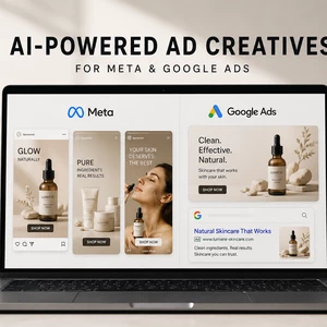 Vytvorím AI reklamné kreatívy pre Meta a Google Ads ktoré predávajú