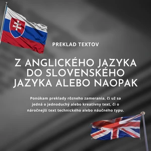 Preklad rôzneho zamerania z ENG do SK alebo naopak