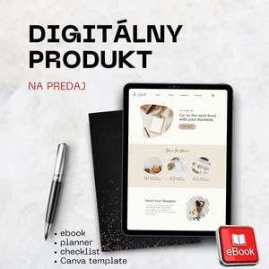Vytvorím Canva digitálny produkt na predaj – ebook planner checklist