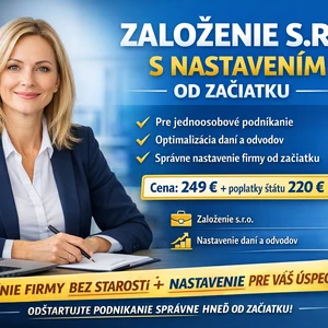 Založenie SRO pre jednoosobové podnikanie – nastavenie od začiatku optimálne