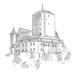 Udělám vektorovou kresbu budovy nebo památky