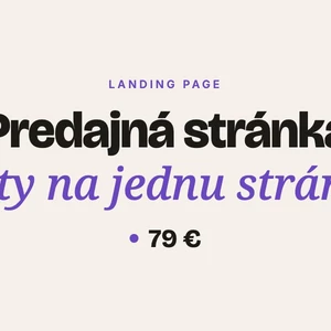 Napíšem texty na predajnú landing page