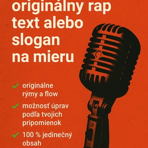 ???? „Napíšem originálny rap text alebo slogan na mieru“