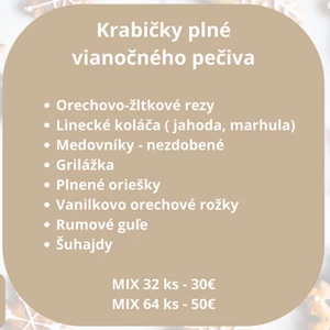 Krabičky plné vianočného pečiva