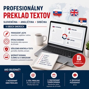 Preklad článkov EN-SRB-SK rýchlo a kvalitne