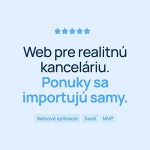 Vytvorím web pre realitnú kanceláriu s automatickým importom ponúk