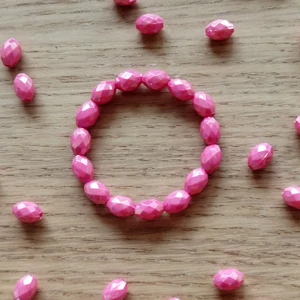 Náramek ovál červený