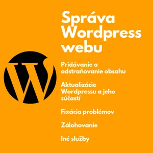 Správa Vašej Wordpress stránky