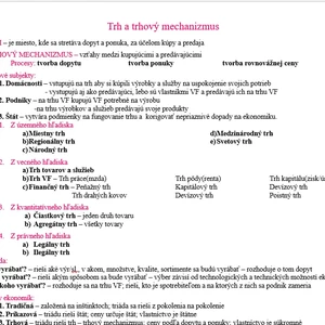 Maturitné témy - ekonomika