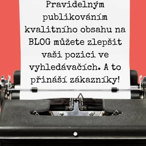 Já udělám SEO článek na BLOG, do NEWSLETTERU nebo na WEB
