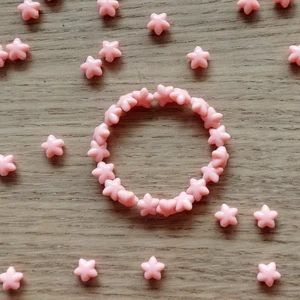 Náramek hvězda lososový