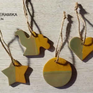 Keramická sada ozdob 4ks - sada4