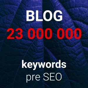 Ja spravím 23 miliónov anglických blogových kľúčových slov, keywords pre SEO