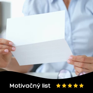 Ja spravím profesionálny motivačný list - aj v anglickom jazyku