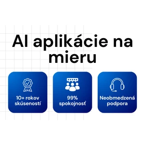 Tvorba AI aplikácií na mieru – iOS Android web desktop