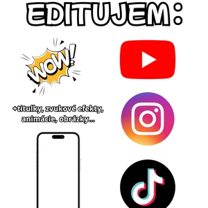 Editujem videá pre YouTube a Instagram a TikTok