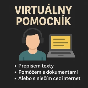 Prepíšem texty pomôžem s dokumentmi alebo niečím cez internet