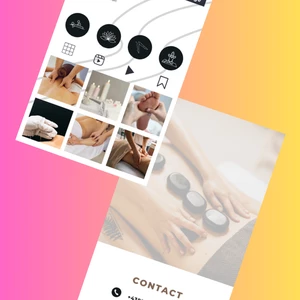 Instagram šablona na vizitku