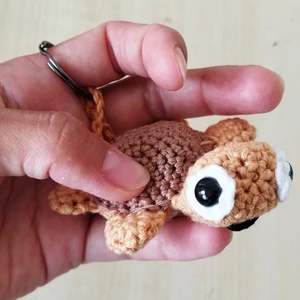 Háčkovaná želvička béžovo-hnědá