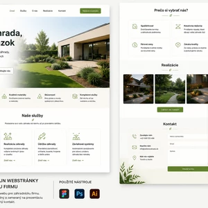 Navrhnem moderný dizajn webstránky alebo landing page