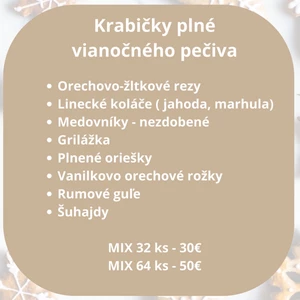 Krabičky plné vianočného pečiva