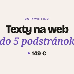 Napíšem predajné texty na váš web do 5 podstránok
